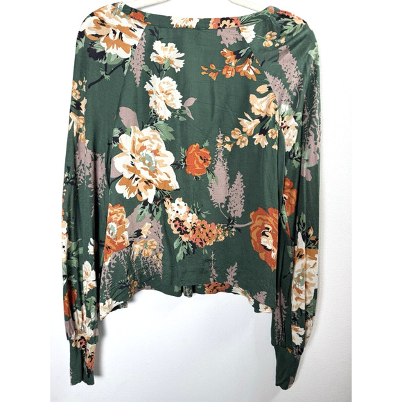 Anthropologie Tiny Fall Floral Blouse Peasant Bohemian Hippie Cottagecore Farm S - Picture 6 of 7